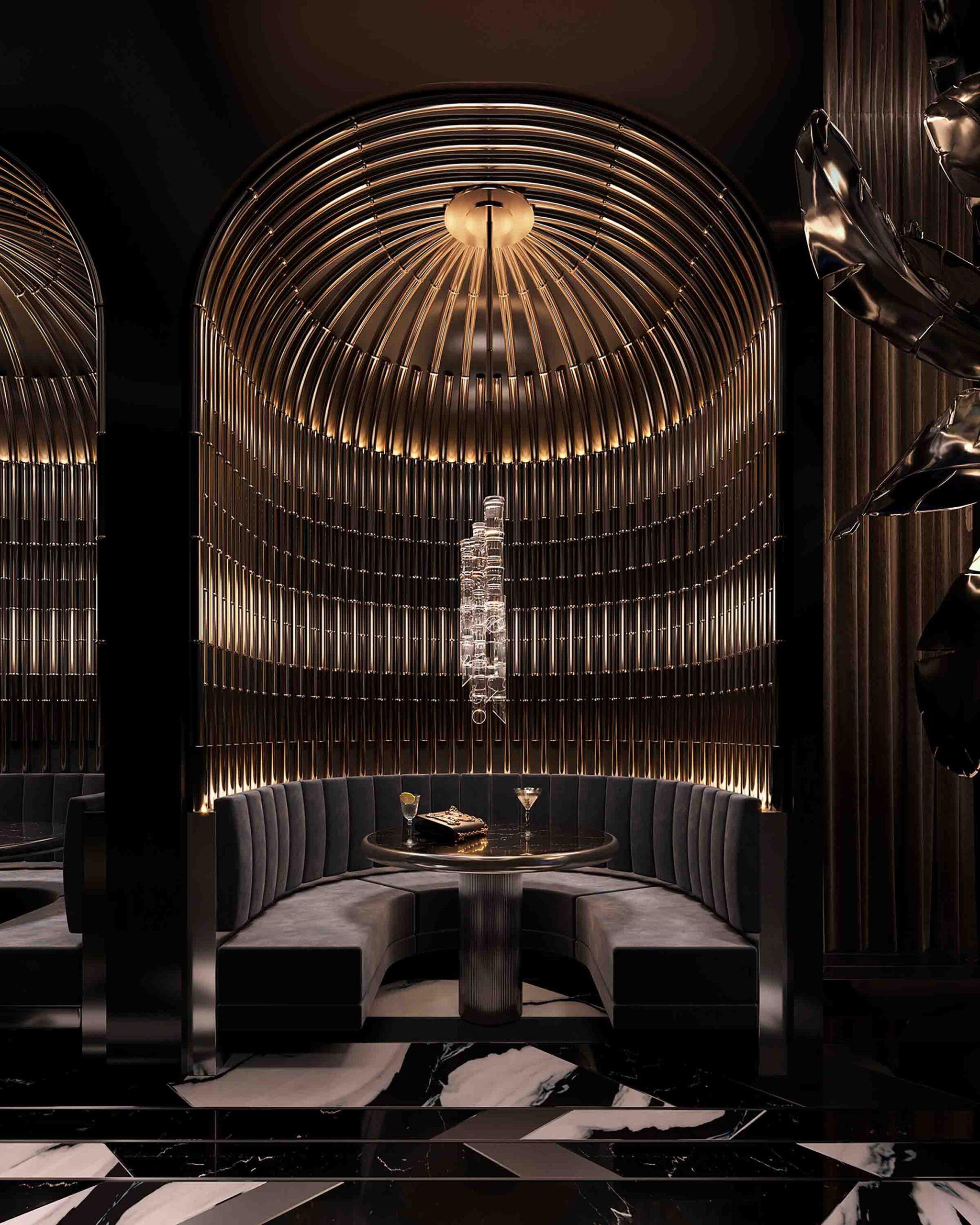 Rendering of 888 Brickell by Dolce & Gabbana Lounge